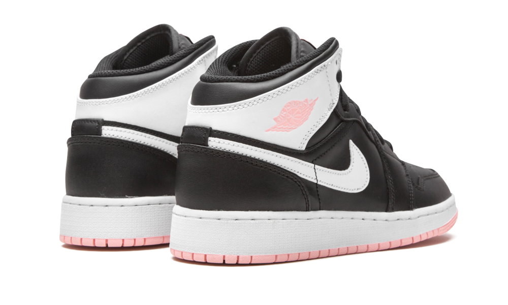 Air Jordan 1 Mid Black Arctic Pink