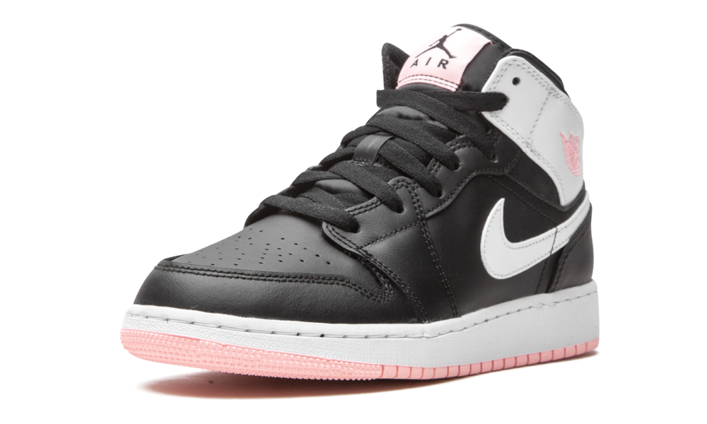 Air Jordan 1 Mid Black Arctic Pink